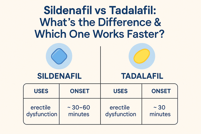 Sildenafil vs Tadalafil: What’s the Difference & Which One Works Faster?