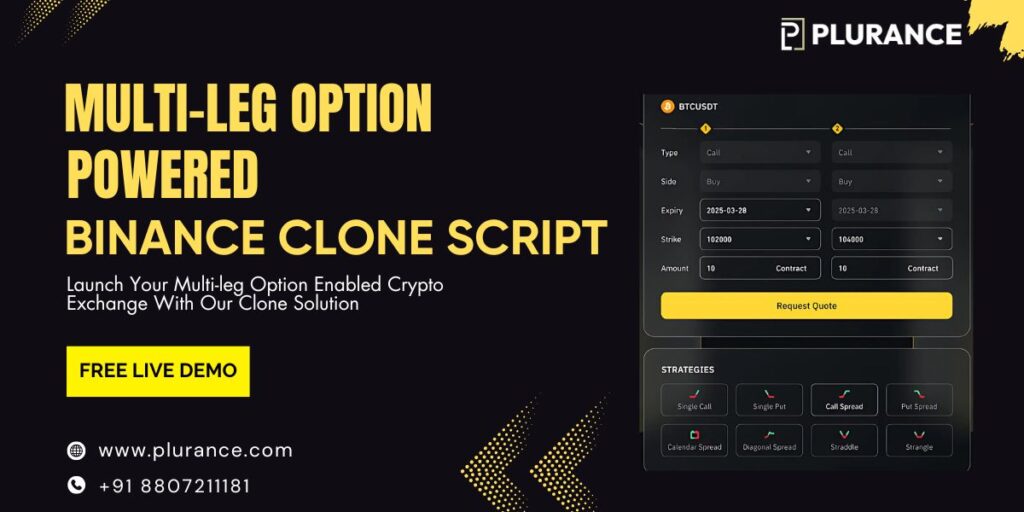 Multi leg option powered binance clone script