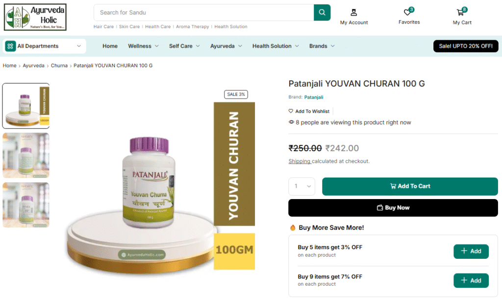 Patanjali Youvan churna