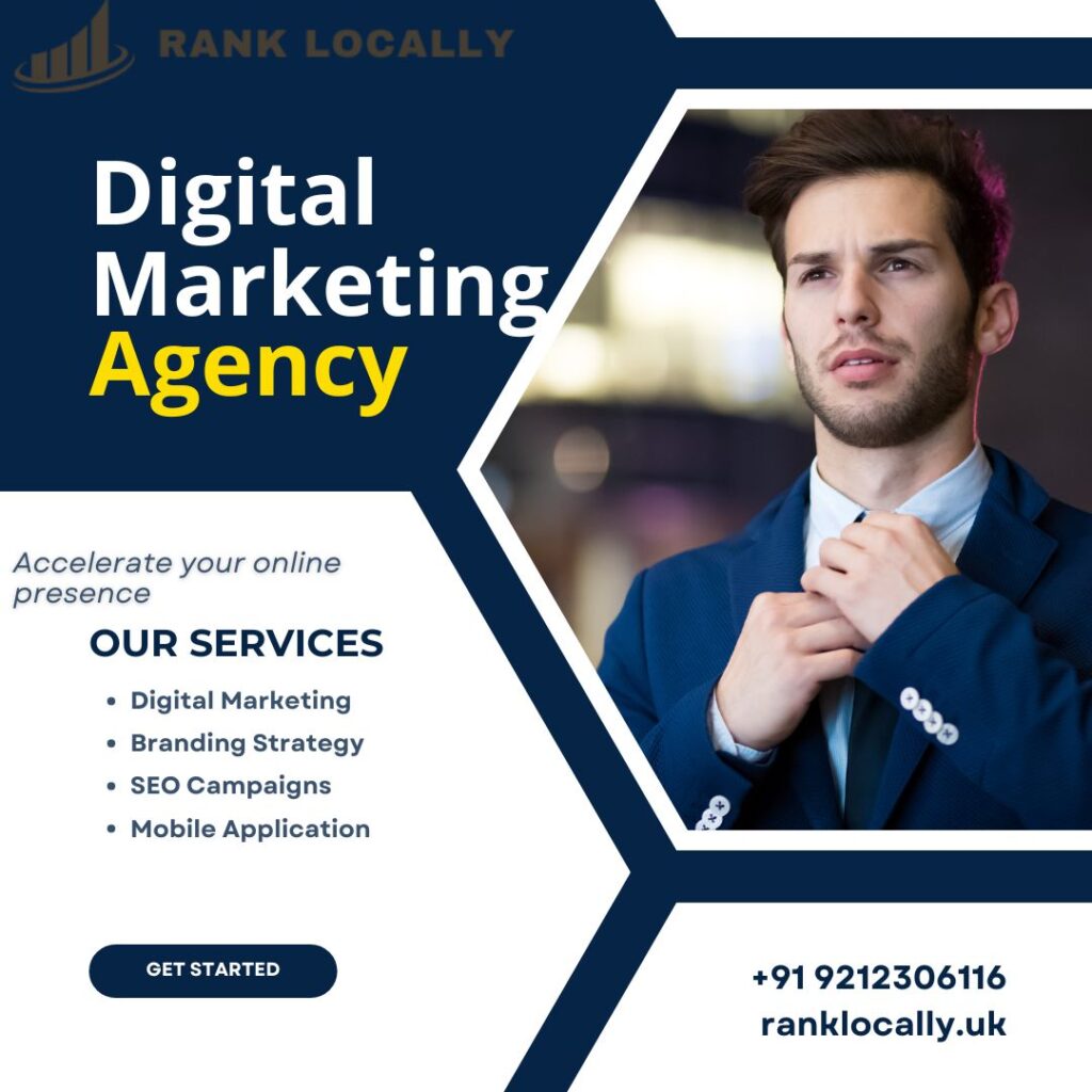 Blue And White Modern Digital Marketing Agency Instagram Post