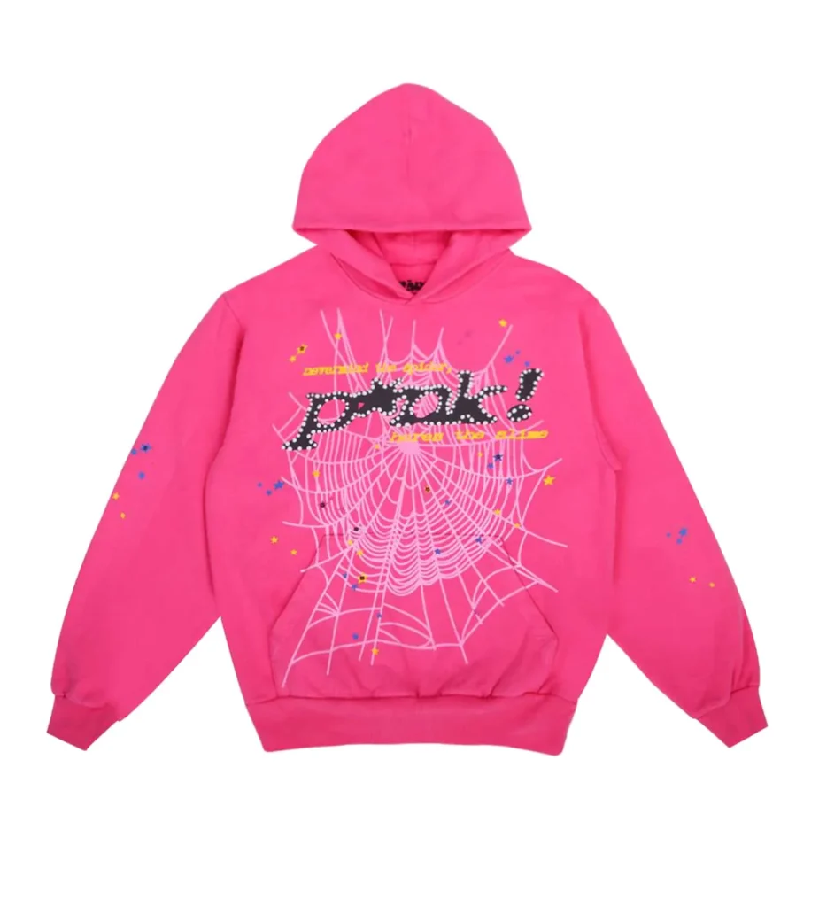 Dark Pink Sp5der Hoodie