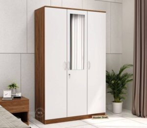 Kestrel 3 Door Dresser Wardrobe With Mirror