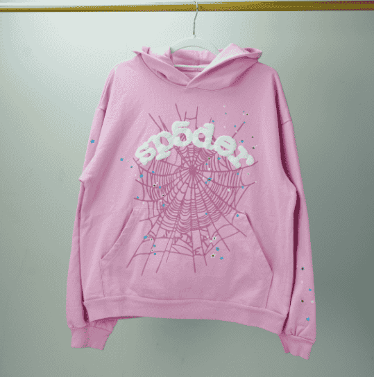 Sp5der OG Web Pink Hoodie