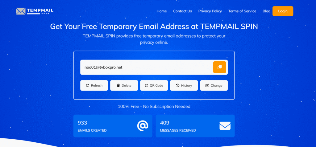 Temporary email