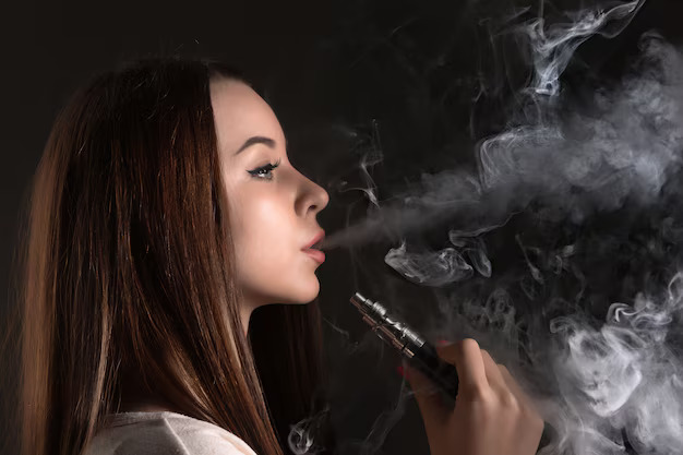 face vaping young woman black studio 155003 1831
