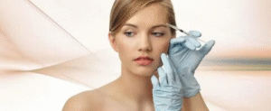 Botox treatment being administered at a clinic in Naperville