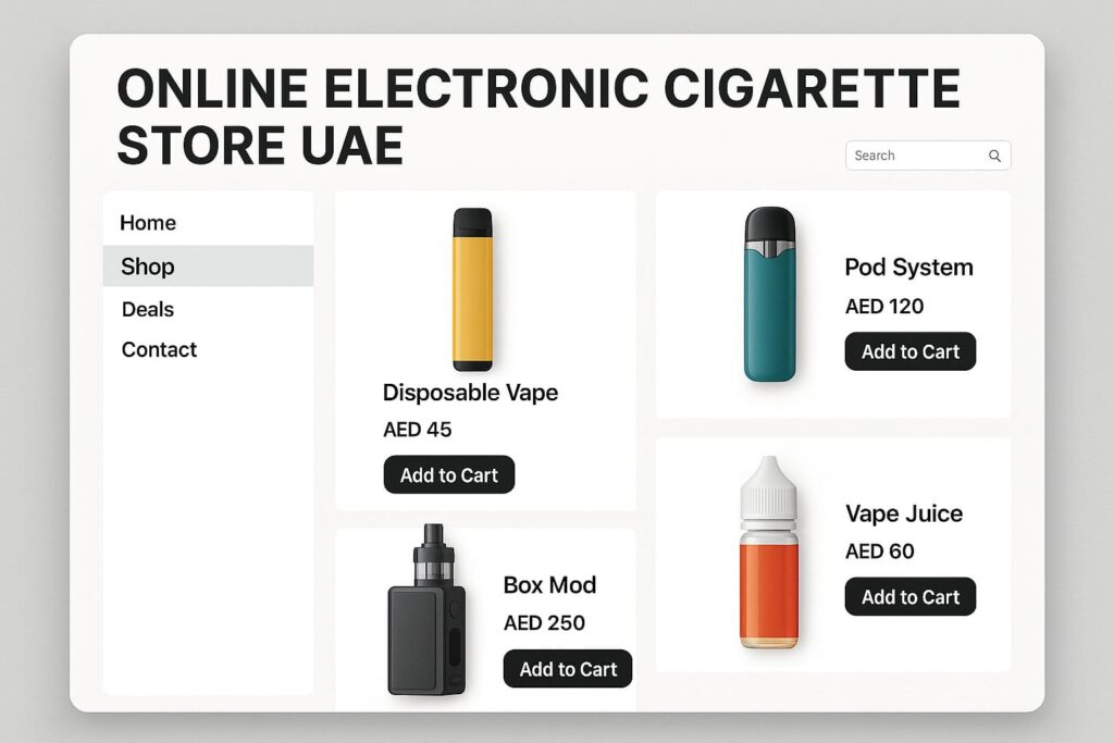 online electronic cigarette store UAE